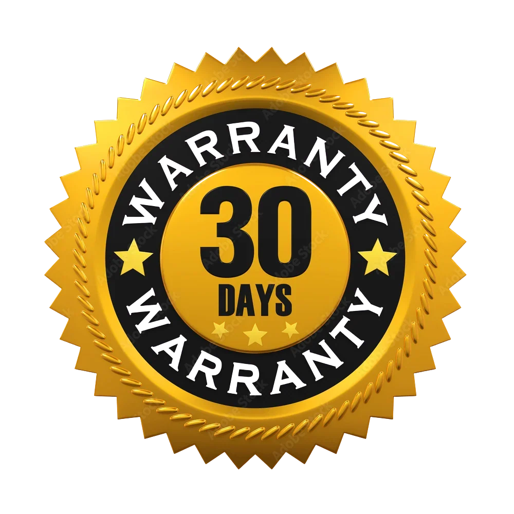 30 day warranty
